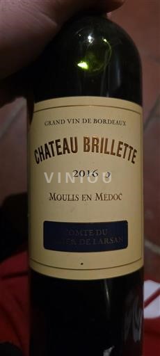 Bordeaux Moulis-en-Médoc Château Brillette 2016