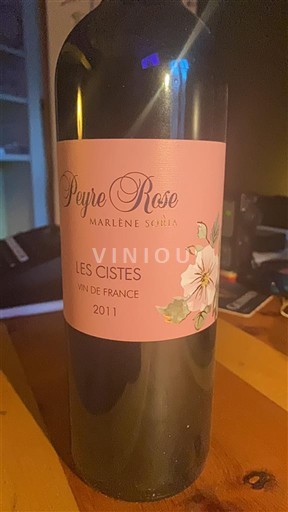 Vinos Rouge sec Les Cistes Peyre Rose 2011 Francia Languedoc Coteaux del Languedoc AOC