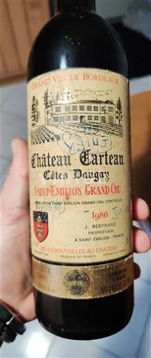 Bordeaux Saint-Émilion Grand Cru Grand Cru Château Carteau Côtes Daugay 1986