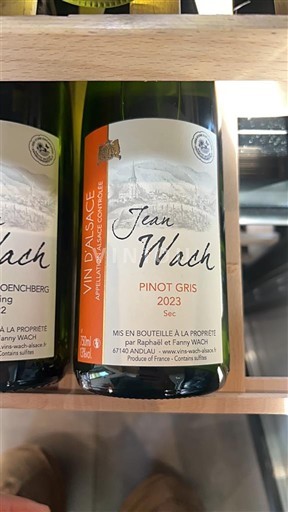 Vinos Blanc sec Jean Wach 2023 Francia Alsacia Vin de France