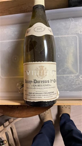 Burgundy Auxey-Duresses Premier Cru Alain et Vincent Creusefond En Reugnes 2009