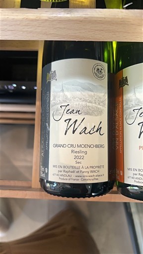 Alsace Không được chỉ định Grand Cru Jean Wach 2022