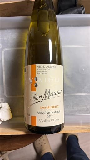 Alsacia Albert Maurer Lieu-dit KRITT Vieilles Vignes 2017