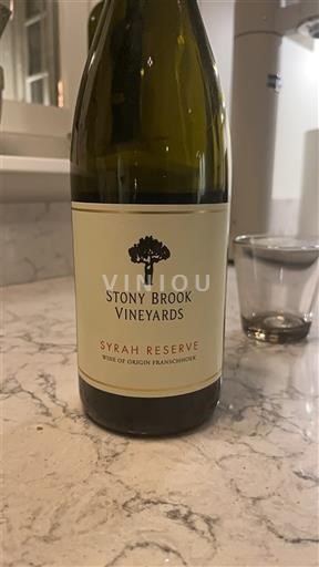 Pobrežní oblast Franschhoek Stony Brook Vineyards Syrah Reserve 2020
