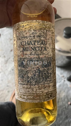 Bordeaux Graves Supérieures Château Menota 60% sémillon, 30% sauvignon blanc och 10% muscadelle. 2018