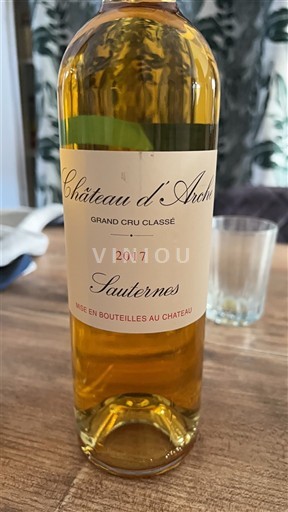 Bordeaux Sauternes Grand Cru Château Arche 2017