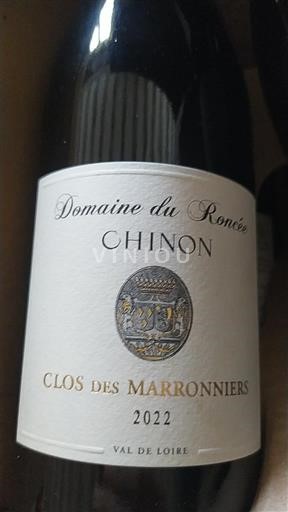 Thung lũng sông Loire Chinon Domaine Roncée Clos des Marronniers 2022