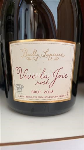 Burgundija Crémant de Bourgogne Bailly Lapierre Vive-la-Joie rosé 2018