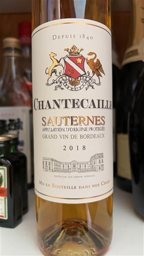 Bordeaux Sauternes Chantecaille 2018
