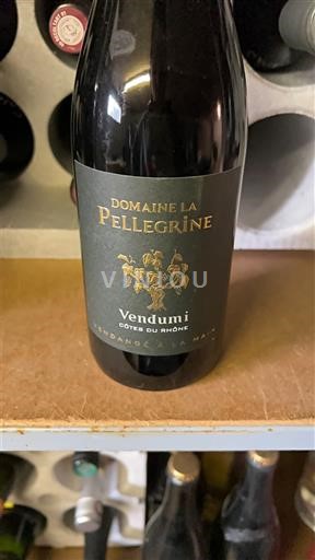 Rona dolina Côtes-du-Rhône Domaine La Pellegrine Vendumi Neleten.
