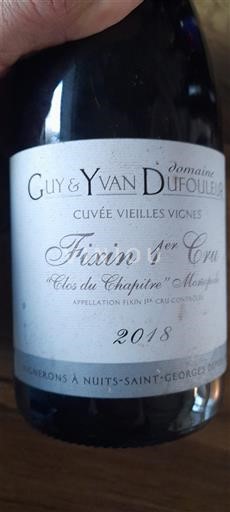 Borgoña No especificado Premier Cru Domaine Guy & Yvan Dufouleur Vieilles Vignes Clos du Chapitre Monopole 2018
