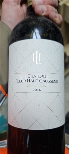 Bordeaux Bordeaux Supérieur Château Fleur Haut Gaussens Grand Vin 2016