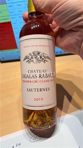 Bordeaux Sauternes Château Sigalas Rabaud 2013