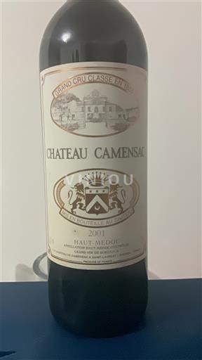Bordeaux Haut-Médoc Grand Cru Classé Château Camensac 2001