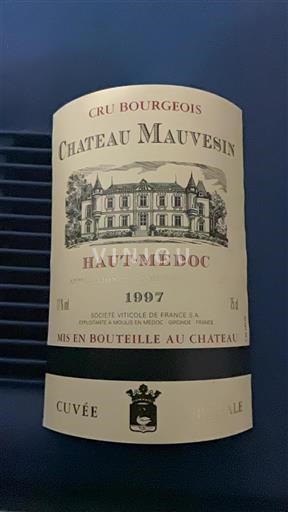 Bordeaux Haut-Médoc Château Mauvesin Spéciale 1997
