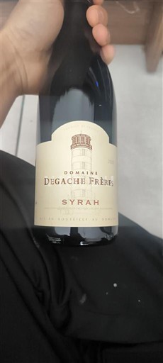 Alpit ja Rhônen maat Rhodanien rinteet Domaine Degache Frères Syrah Ei vuosikertaa