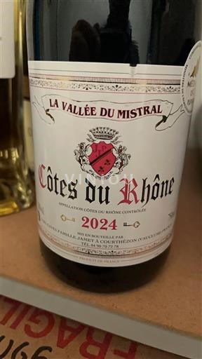 Rhônen laakso Côtes-du-rhône La Vallée du Mistral 2024