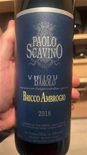 Piemont Barolo Paolo Scavino Bricco Ambrogio 2018