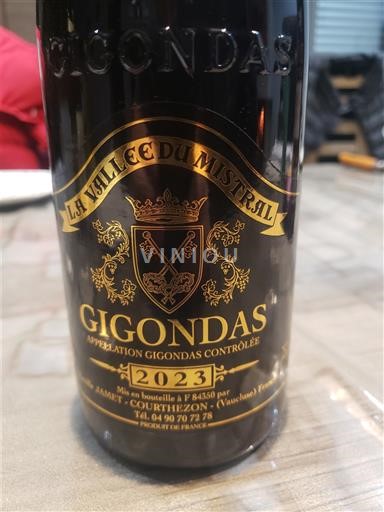 Rhônen laakso Gigondas La Vallée du Mistral 2023