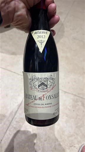 Valle del Ródano Côtes del Ródano Château Fonsalette Réserve 2012