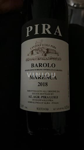 Piemonte Barolo Cantina Luigi Pira Marenca 2018