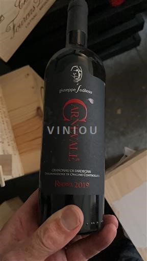 Vinos Rouge sec Carnevale Riserva Giuseppe Sedilesu 2019 Italia Cerdeña Cannonau de Cerdeña DOC