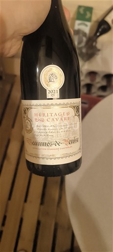 Rhônedalen Beaumes de Venise Cavare Héritage 2021