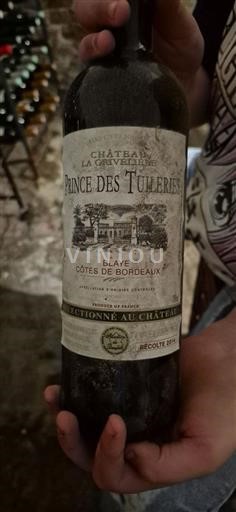 Burdeos Blaye-Côtes de Burdeos Château La Gravière Prince des Tuileries 2014