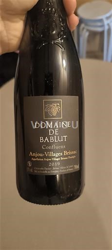 Thung lũng sông Loire Anjou Villages Brissac Domaine Bablut Confluens 2019