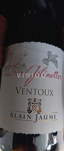 Thung lũng Rhône Ventoux Alain Jaume Les Gélinottes 2023