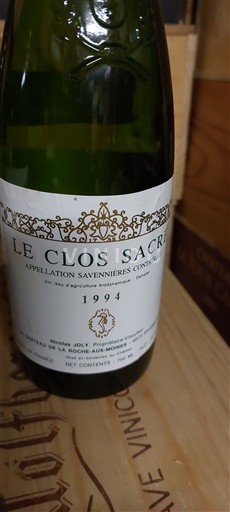 Vale do Loire Savennières Nicolas Joly - La Roche aux Moines Le Clos Sacré 1994