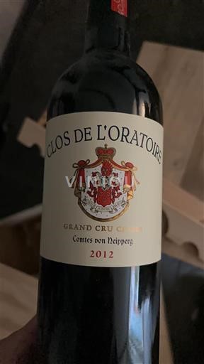 Bordeaux Saint-Émilion Grand Cru Grand Cru Clos de l'Oratoire 2012