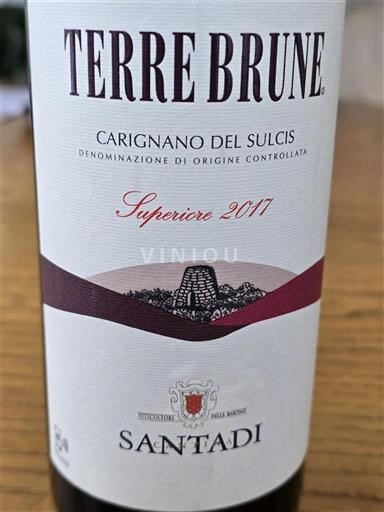 Sardinian Wines Carignano del Sulcis Santadi Terre Brune 2018
