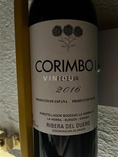 Kastilia ja León Ribera del Duero Bodegas La Horra Corimbo I Reserva 2016
