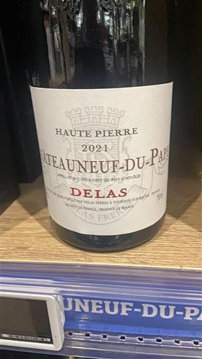 Rhône-dalen Châteauneuf-du-Pape Delas Haute Pierre 2021