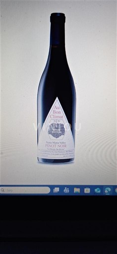 Vùng trồng nho được cấp phép California Thung lũng Santa Maria Au Bon Climat Santa Maria Valley Pinot Noir 2020