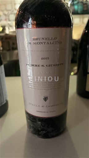 Toscana Brunello di Montalcino. Stella di Campalto Podere S. Giuseppe amore 2015