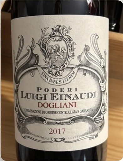 Emilia-Romaña Reggiano Poderi Luigi Einaudi 2017
