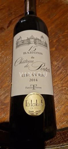 Burdeos Graves Château Portets Les Barons 2014
