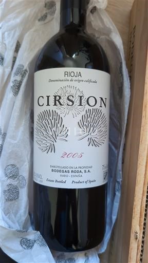 La Rioja Rioja Bodegas Roda Cirsion 2005