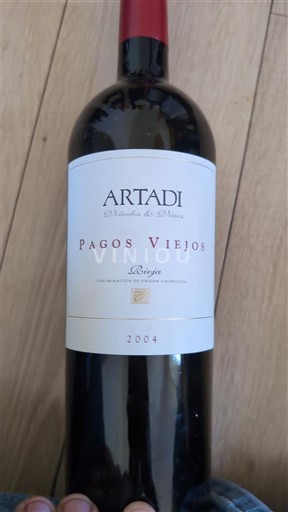 Wijnen Rouge sec Pagos Viejos Artadi 2004 Spanje La Rioja Rioja DO