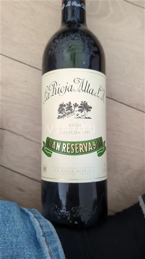 Vine Rouge sec Gran Reserva 904 La Rioja Alta 1995 Spanien La Rioja Rioja DO