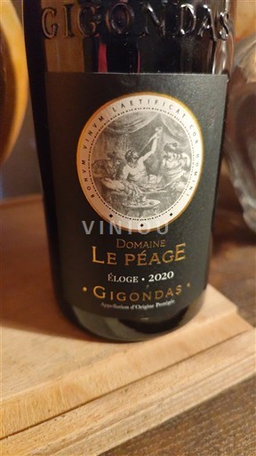 Rhônen laakso Gigondas Domaine Le Péage Éloge 2020