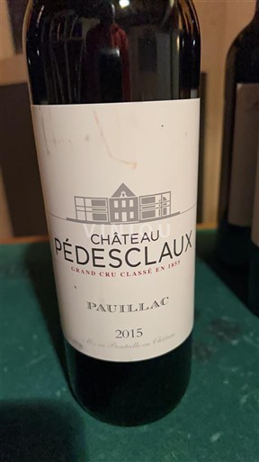 Bordeaux Pauillac Grand Cru Château Pédesclaux 2015