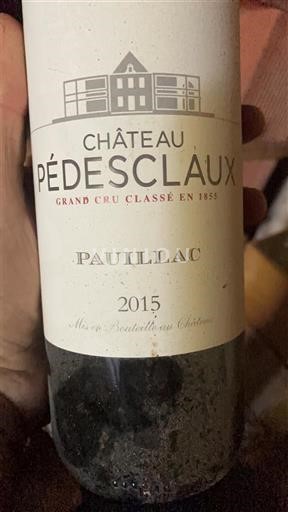 Bordoja Pauillac Grand Cru Château Pédesclaux 2015
