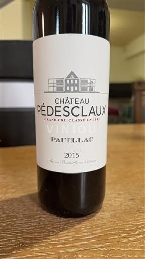 Bordeaux Pauillac Grand Cru Château Pédesclaux 2015