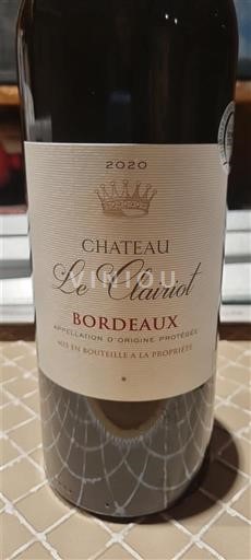 Burdeos Bordeaux Château Le Clairiot 2020