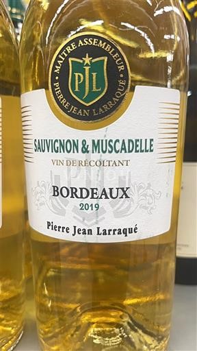 Bordeaux Pierre Jean Larraqué Sauvignon & Muscadelle 2019