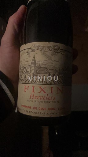 Burgundsko Fixin Premier Cru Domaine Clos Saint Louis Hervelets 1972