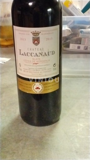 Burdeos Blaye-Côtes de Burdeos Château Laccanaud 2013